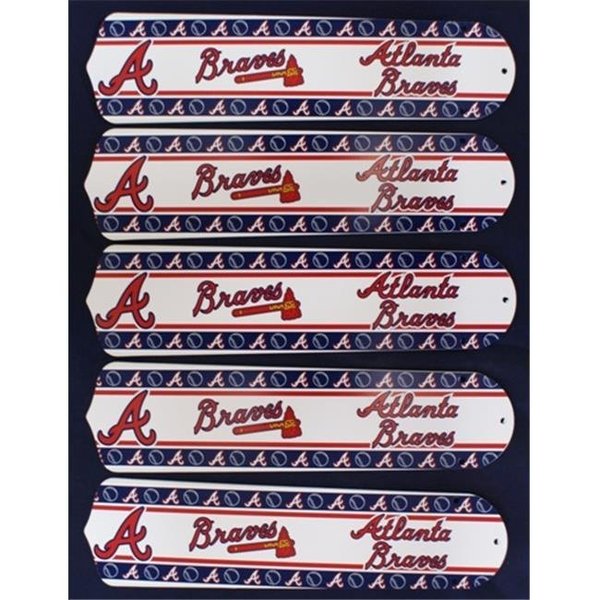 Ceiling Fan Designers Ceiling Fan Designers 52SET-MLB-ATL MLB Atlanta Braves Baseball 52 In. Ceiling Fan Blades Only 52SET-MLB-ATL